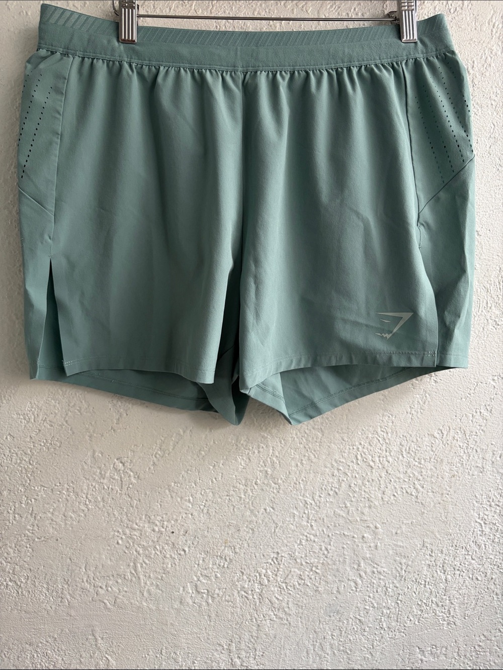 Gymshark Women’s Mint Green High-Performance Athletic Shorts